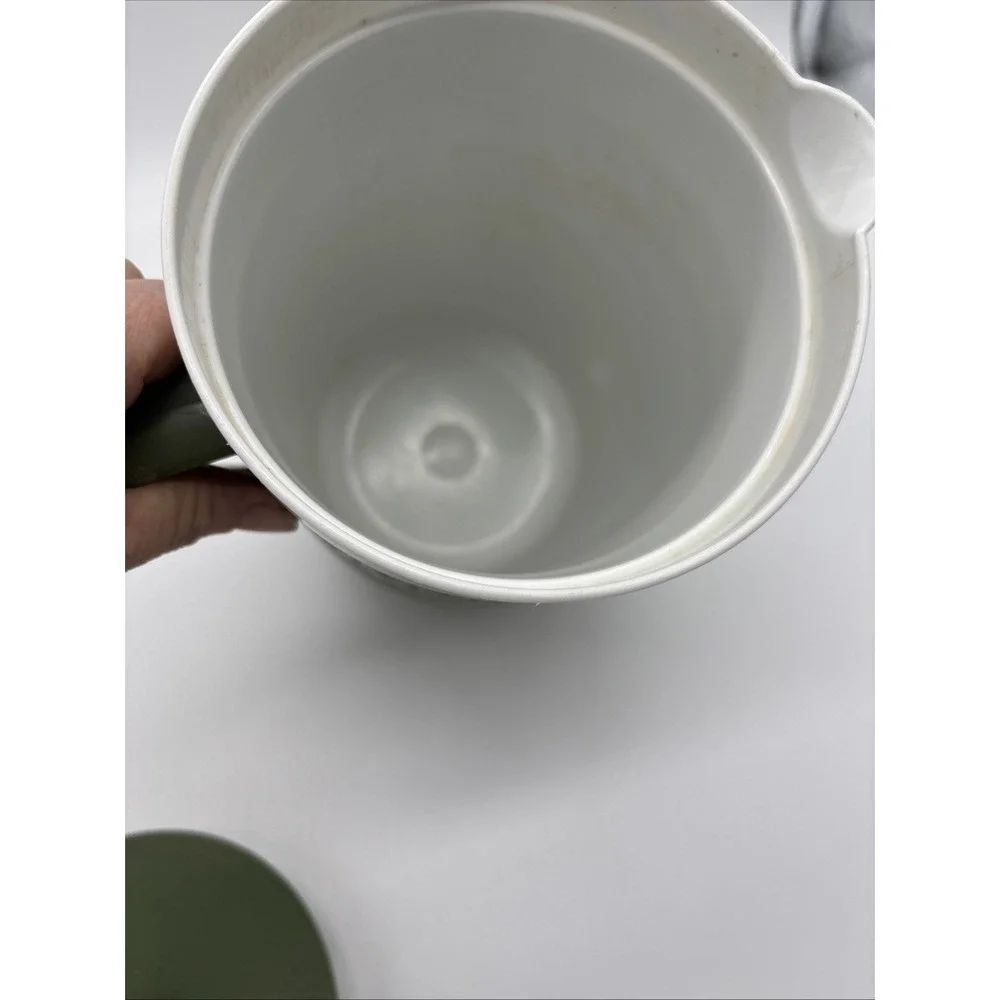 Mid Century Modern Therm O‎ Ware Avocado Green Matching Pitcher And Ice Bucket